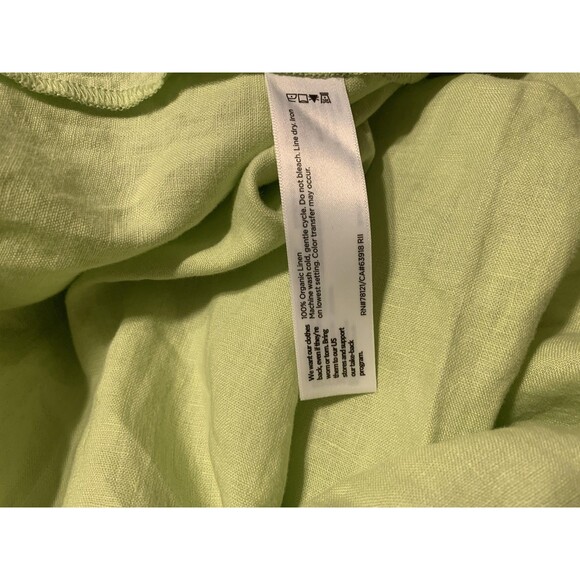 Eileen Fisher Dress Womens Large Organic Linen Sleeveless Maxi Tank Pockets - Picture 6 of 7